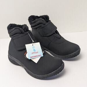 Propet Madi Ankle Strap Snow Boots, Black, Women's 6 Wide